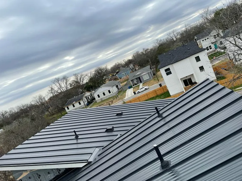 Standing seam metal roof panels with vents for Skylight Repair in Bourbonnais